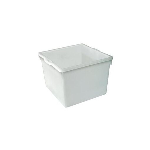 Konischer Behälter, HxLxB 370x540x480mm, 60l, PE, naturweiss