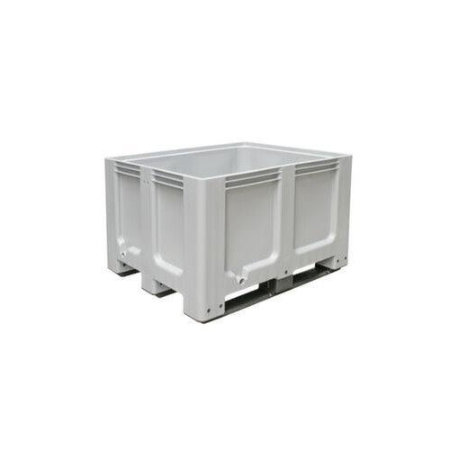 Großbehälter, HxLxB 760x1000x1200mm, 610l, PE, grau, Wände geschlossen