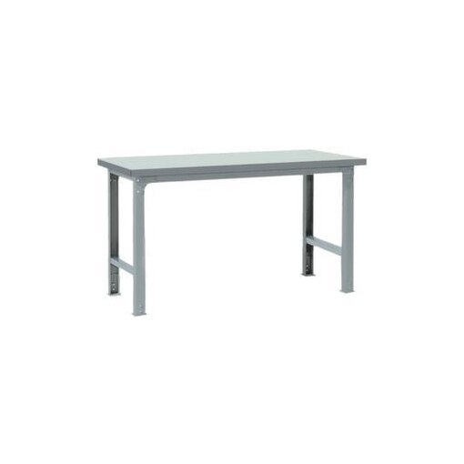 Werkbank, HxBxT 836x1750x750mm, Platte resopalbeschichtet hellgrau
