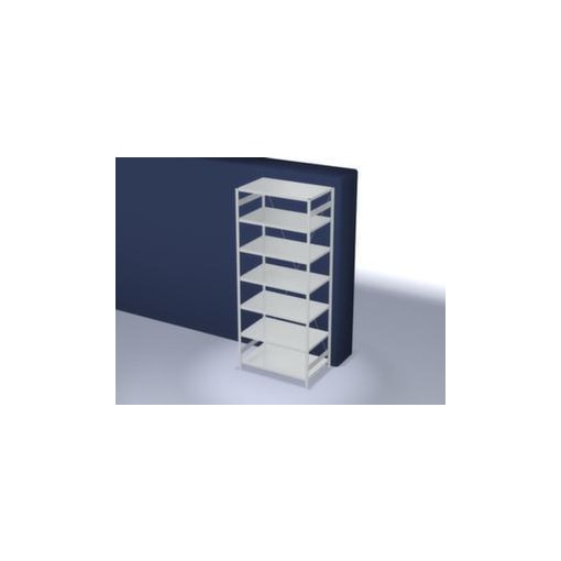 Systemregal, Grundfeld, HxBxT 3000x1360x835mm, Fachl. 330kg, 7xStahlboden