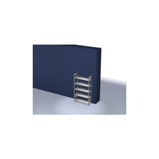 Aktenregal, Grundfeld, HxBxT 1750x1060x335mm, Fachlast 60kg, 5xStahlboden