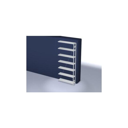 Systemregal, Anbaufeld, HxBxT 3000x1310x335mm, Fachl. 175kg, 7xStahlboden