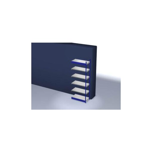 Systemregal, Anbaufeld, HxBxT 2500x1025x500mm, Fachl. 200kg, 6xStahlboden
