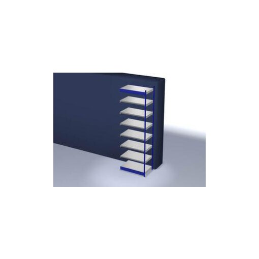 Systemregal, Anbaufeld, HxBxT 3000x1025x600mm, Fachl. 200kg, 7xStahlboden