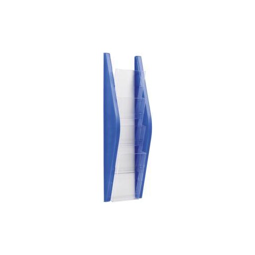 Wandprospekthalter, HxBxT 540x169x80mm, f. 4xDIN lang