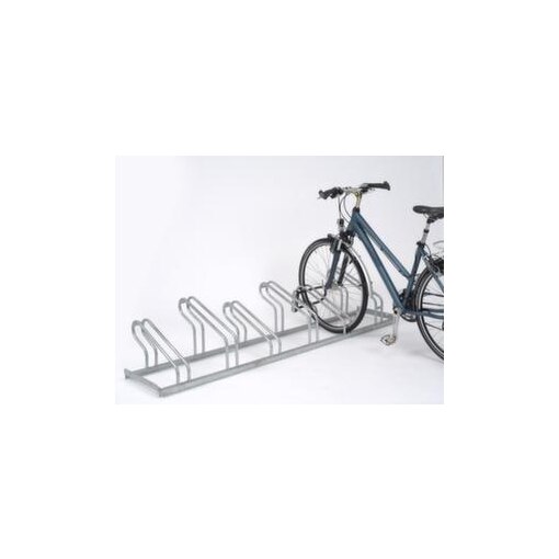Bügelparker, L 2100mm, 6 Einstellplätze, Nutzung einseitig, feuerverzinkt