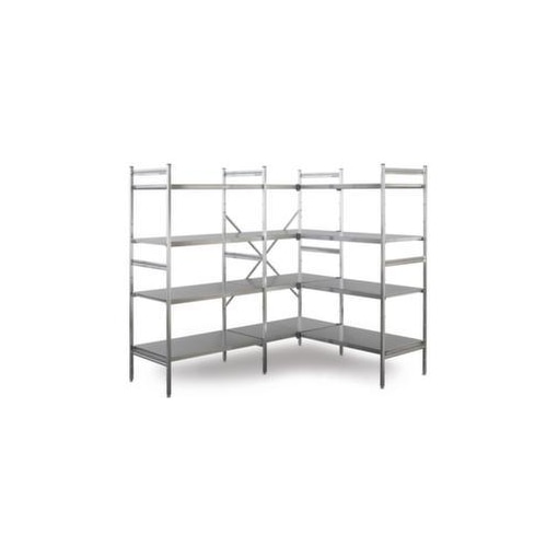 Edelstahlregal, Grundfeld, HxBxT 1800x1500x600mm, Fachl. 150kg