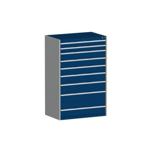 Schubladenschrank,HxBxT 1600x1050x750mm,Deckel-,Boden-,Frontfarbe RAL5010