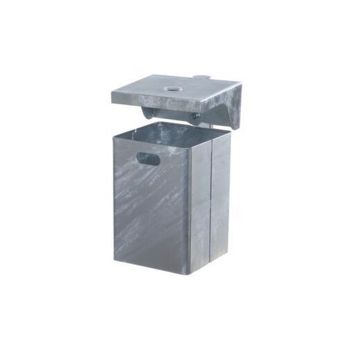 Kombiascher,HxBxT 440x310x310mm,40l,Wandbefestigung,Korpus feuerverzinkt