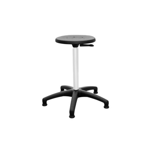 Hocker, Sitz H 400-590mm, Sitz schwarz, Gestell schwarz, Lift verchromt