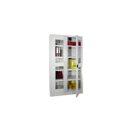 Universalschrank, HxBxT 1950x1000x400mm, 4xStahlboden, Zyl.-Schl., Sockel