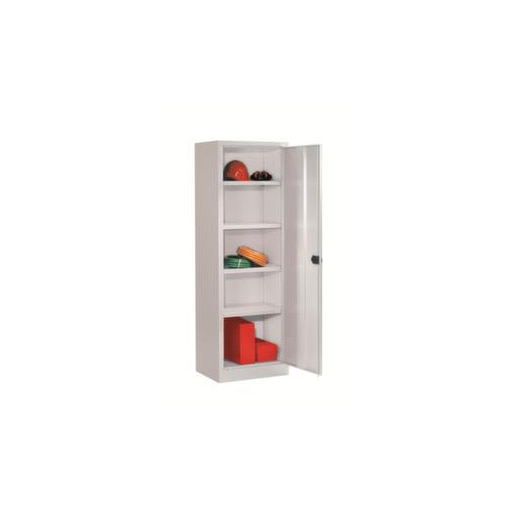 Universalschrank, RAL7035, HxBxT 1950x640x400mm, 4xStahlboden, Zyl.-Schl.