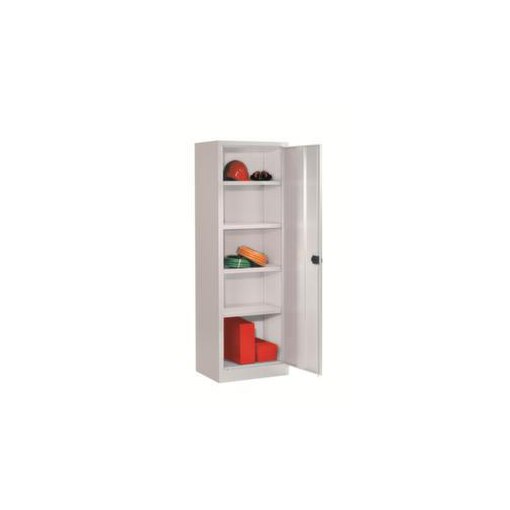 Universalschrank, RAL7035, HxBxT 1950x640x400mm, 4xStahlboden, Zyl.-Schl.