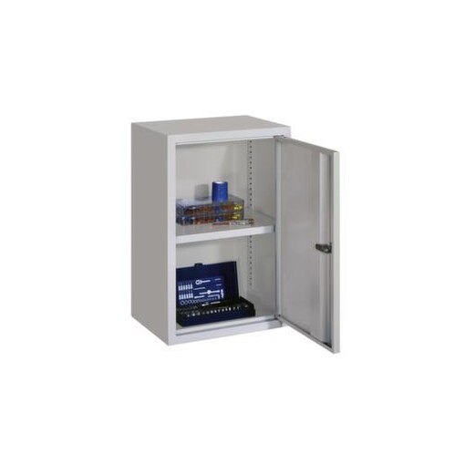 Wandschrank, HxBxT 600x400x300mm, Flügeltür, 1xStahlboden, Zyl.-Schl.