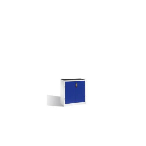 Universalschrank, HxBxT 1200x930x500mm, Korpus RAL7035, Front RAL5010