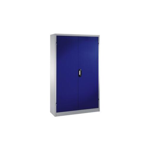 Universalschrank, HxBxT 1950x1200x400mm, Korpus RAL7035, Front RAL5010