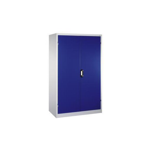 Universalschrank, HxBxT 1950x1200x600mm, Korpus RAL7035, Front RAL5010
