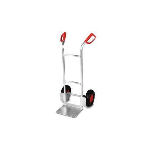 Alu-Stapelkarre,Tragl. 150kg,Schaufel BxT 320x250mm,Alu,Luft-Bereifung