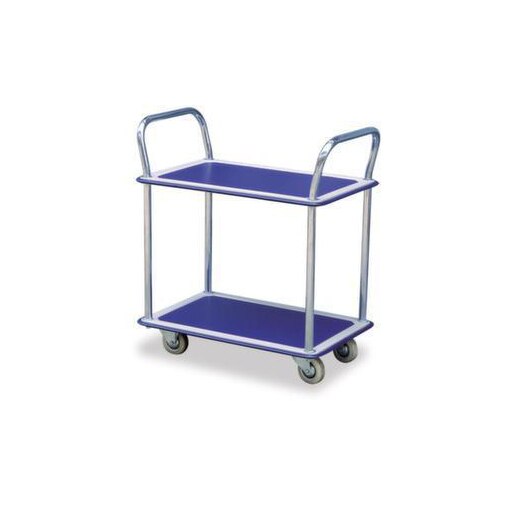 Etagenwagen, Tragl. 120kg, 2 Etage(n), Ladefl. LxB 750x480mm, RAL5017