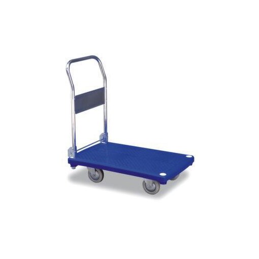 Schiebebügelwagen, Tragl. 200kg, Ladefl. LxB 810x500mm, Kunststoffplatte