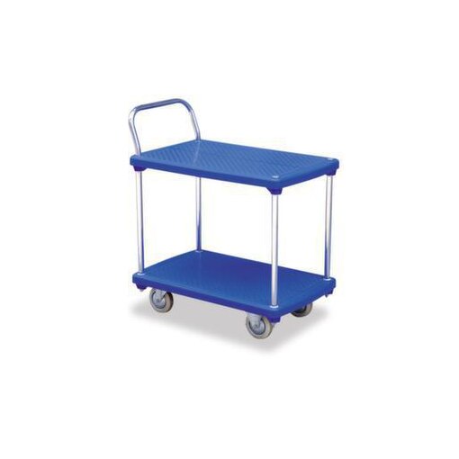 Kunststoff-Etagenwagen, Tragl. 200kg, 2 Etage(n), Ladefl. LxB 810x500mm