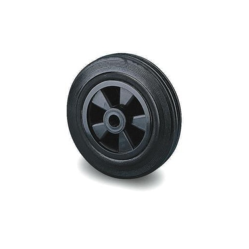 Rad, Tragl. 135kg, Vollgummi-Bereifung, ØxB 160x40mm, Gleitlager