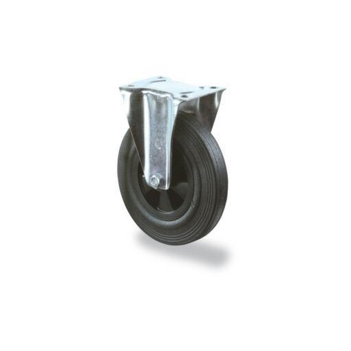 Bockrolle, Tragl. 135kg, Vollgummi-Bereifung, ØxB 160x40mm, Gleitlager