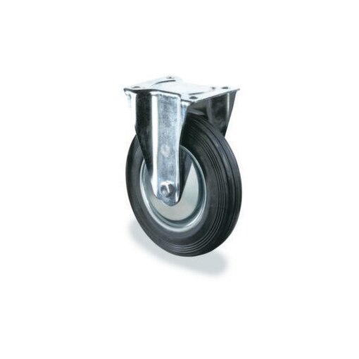 Bockrolle, Tragl. 135kg, Vollgummi-Bereifung, ØxB 160x40mm, Rollenlager