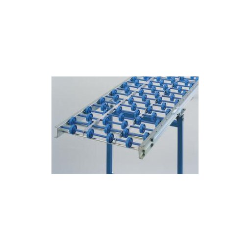 Röllchenbahn,Tragrolle Kunststoff,Bahn LxB 3m x 500mm,Achsabstand 125mm