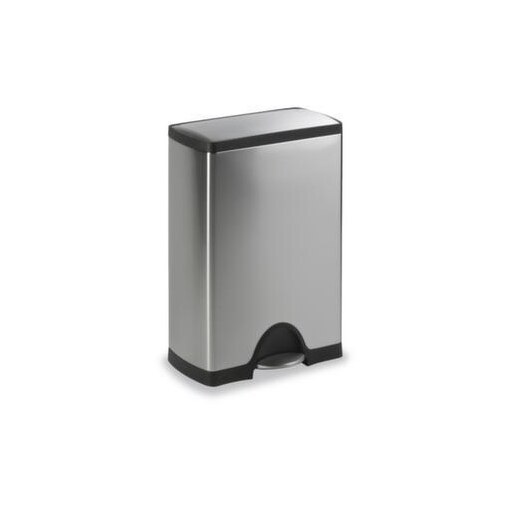 Edelstahl-Tretabfallbehälter, 38l, HxBxT 650x398x255mm