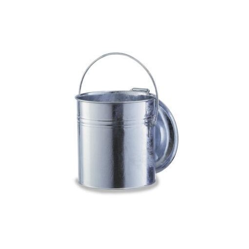 Abfalltonne,30l,Korpus verzinkt,HxØ 370x330mm,Deckel Stahl,nicht brennbar