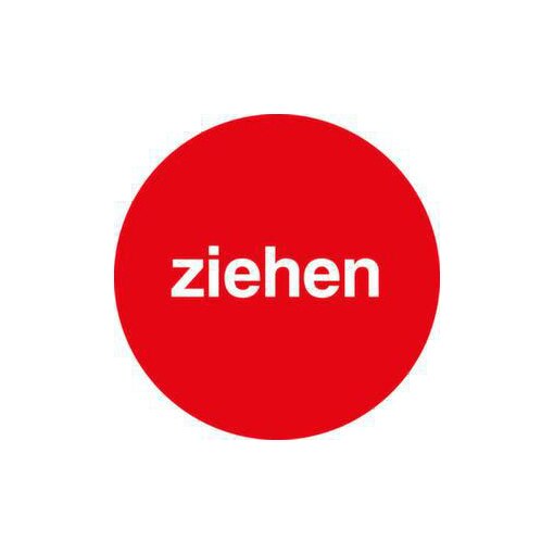 Türschild, Ziehen, Folie, selbstklebend, Ø 100mm