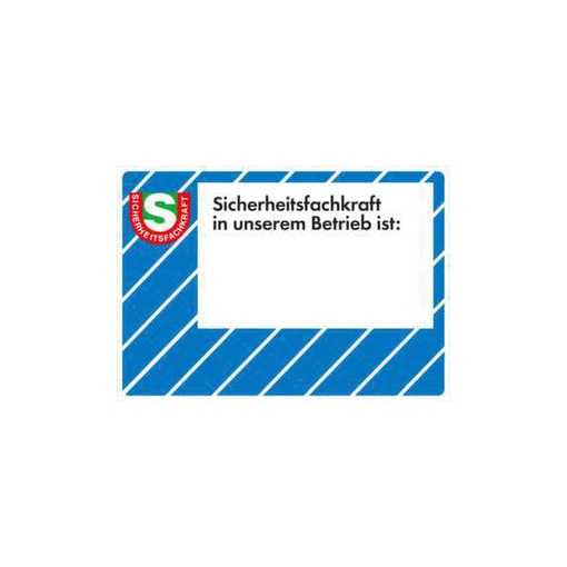 Wandschild, Sicherheitsfachkraft...+Freitext, Alu, HxB 210x297mm