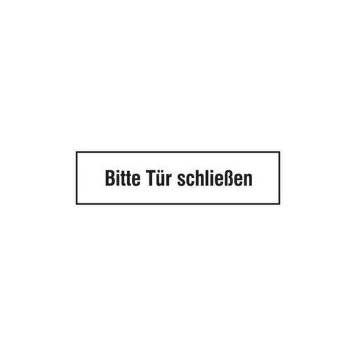 Türschild, Bitte Tür schließen, Folie, selbstklebend, HxB 70x250mm