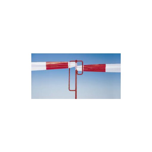 Absperrbandhalter, HxØ 1250x12mm, Pfosten Betonstahl, rot