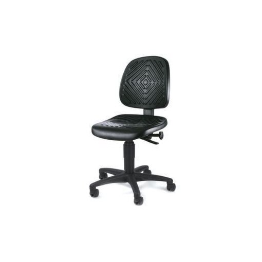 Arbeitsdrehstuhl, Standardsitz schwarz, PU-Schaum