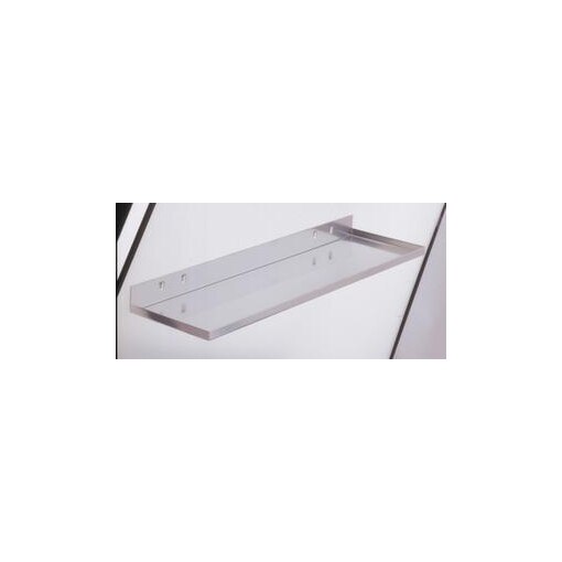 Ablageboden, f. Lochplatte, BxT 445x150mm, alufarben
