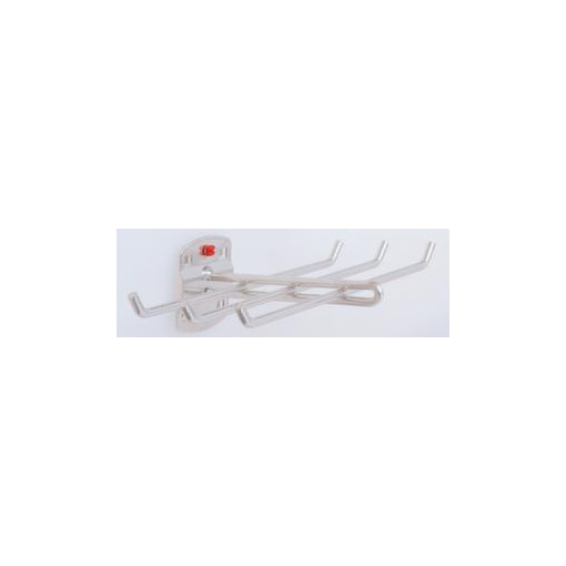 Werkzeughalter, f. Lochplatte, 6-fach, LxB 140x240mm, alufarben
