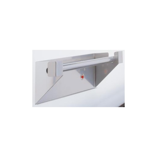Papierrollenhalter, f. Lochplatte, HxBxT 120x355x100mm, alufarben