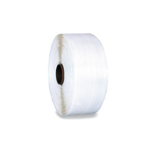 Polyester-Umreifungsband, LxB 850mx16mm, Kern Ø 76mm, 4500 N, verleimt