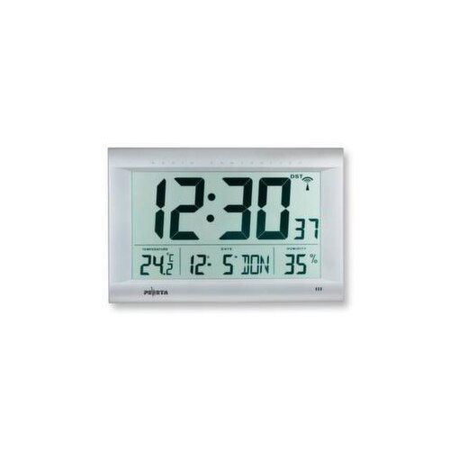 Wanduhr, Funk, Anzeige Datum/Temperatur/Luftfeuchtigkeit