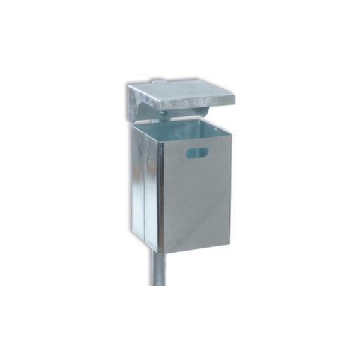 Abfallbehälter, f. außen, 50l, HxBxT 525x310x310mm, Boden
