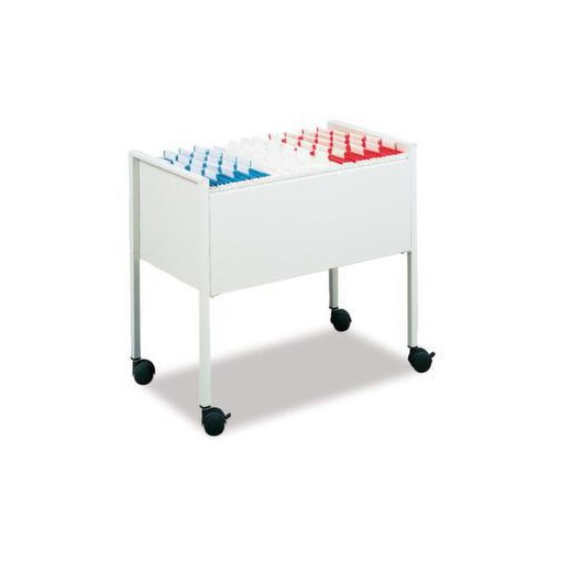 Hängemappenwagen, HxBxT 592x655x368mm, f. 80 Mappen, Korpus RAL7035