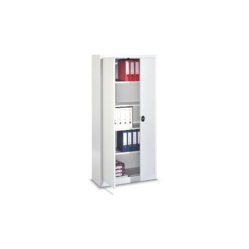 Universalschrank, HxBxT 1950x940x400mm, 4xStahlboden, Zyl.-Schl., Sockel
