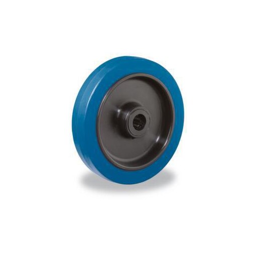 Rad, Tragl. 400kg, Vollgummi-Elastik-Bereifung, ØxB 200x42mm, Rollenlager