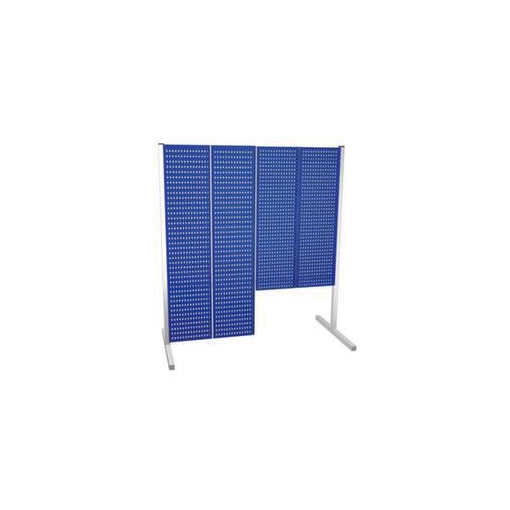 Lochplatte, Einzelplatte, HxB 1500x450mm, Stahl, enzianblau