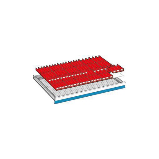 Mulden-Set, 88 Mulden/40 Muldenwände, f. Front H 50mm Schublade 54x36 E