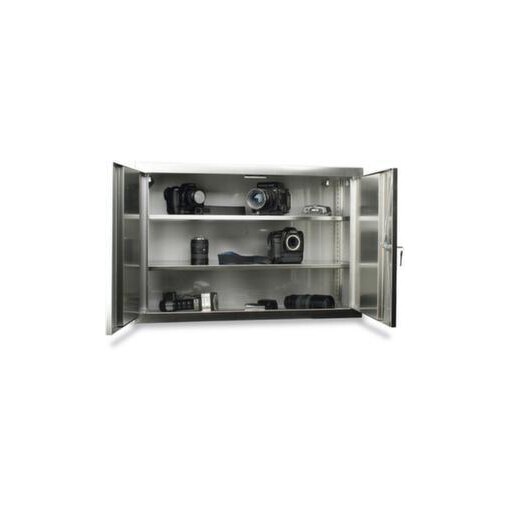 Edelstahl-Wandschrank, HxBxT 600x900x320mm, Doppel-Flügeltür