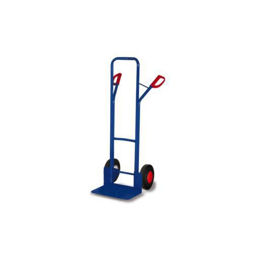 Kistenkarre,Tragl. 250kg,Vollgummi-Bereifung,Schaufel BxT 480x300mm,Stahl