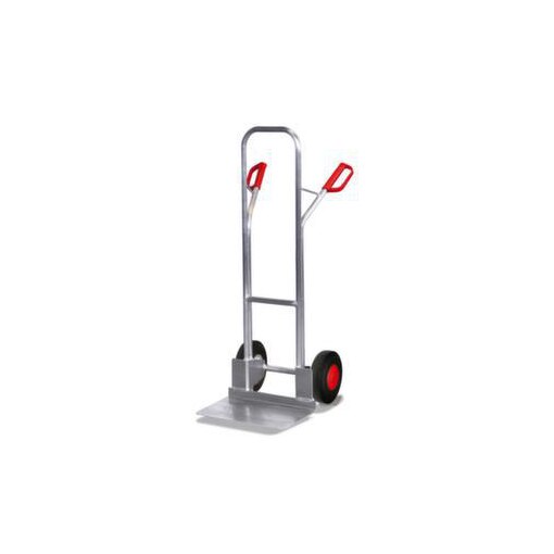 Alu-Kistenkarre,Tragl. 200kg,Vollgummi-Bereifung,Schaufel BxT 480x300mm